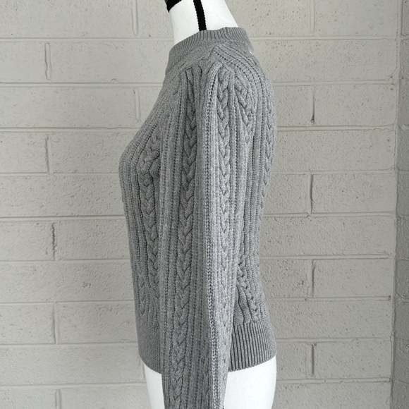 Wayf Gray Cable Knit Sweater - Picture 4 of 13